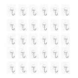 YOUZMY Paquete de 30 ganchos de pared transparentes autoadhesivos, sin necesidad de taladrar, extra resistentes (hasta 10 kg), para baño y cocina, resistentes al agua, para en toallas, llaves
