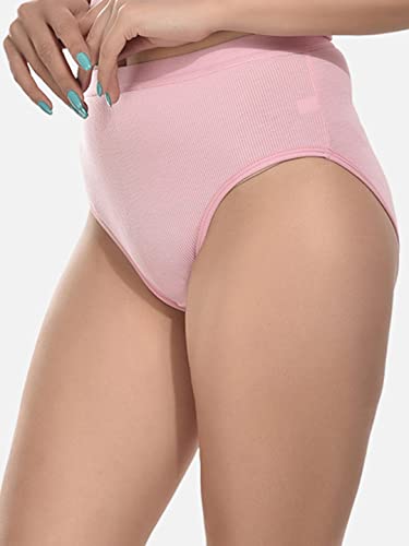 Image of FIMS - Fashion is my style Women Cotton Lycra Stretchable Hipster Panty Mid Rise Brief Multicolor