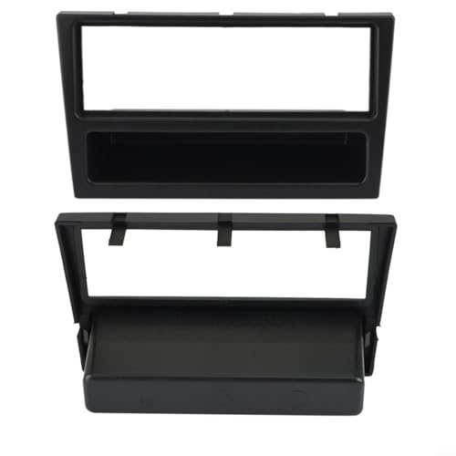Glewi Cadre de tableau de bord d'autoradio pour Opel Corsa C Meriva B Vectra 2004–2009, panneau de façade de lecteur stéréo en plastique noir facile et...