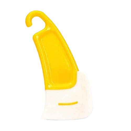 Sartén de silicona antiadherente para limpieza de aceite, espátula, cepillo, herramienta de cocina, color amarillo, rendimiento confiable, durabilidad