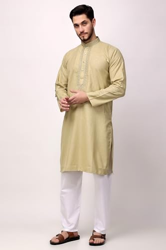 Image of Royal Kurta Men's Cotton Printed Kurta Pyjama