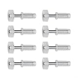 Kit de 8 ruedas de guía superior de reparación de herrajes para puerta plegable compatible con puertas de armario, con resorte para un movimiento suave de la pista de la puerta