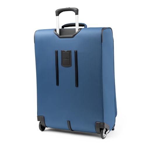 Maxlite 5 Lightweight Expandable Softside Luggage with Spinner Wheels, Ensign Blue, Checked-Medium 26-Inch, Maxlite 5 Softside Lightweight Expandable Upright Luggage
