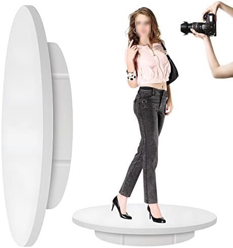 Motorized Rotating Display Stand - 360 Degree Electric Turntable with USB Power for Photography and Video Shooting