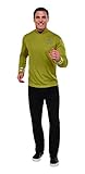 Rubie's mens Star Trek: Beyond Movie Deluxe Captain Kirk Shirt Adult Sized Costumes, Gold, Small US