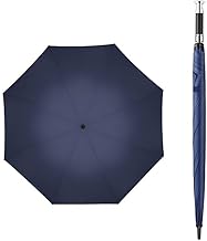 37inch Windproof Large Golf Stick Umbrella with Cover UV Protection Rubber Handle Automatic Open Waterproof for Men, Women and Family (BLUE)