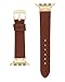 Anne Klein Leather Fashion Band for Apple Watch Secure, Adjustable, Apple Watch Band Replacement, Fits Most Wrists