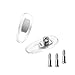 hengfento2 Screw-in Nose Pads Replacement for Gucci Eye Glass Eyeglass Sunglass Frames with Screws Screwdriver Set 14mm (Silver)