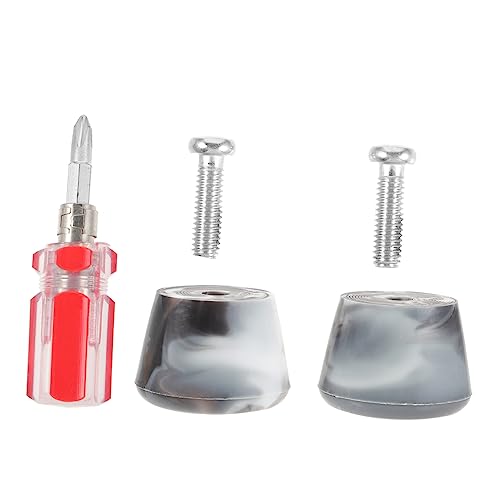 HONMEET 1Set Roller Skates Toe Stops of Durable Replacement Brake Pads with Screws Screwdriver Non Slip Design for Improved Braking Performance and Safety Roller Skating