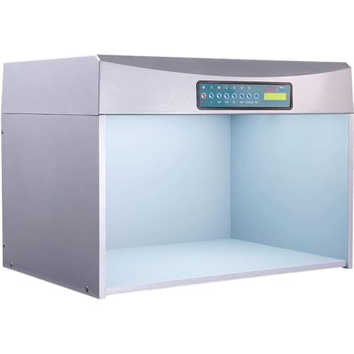 ZCBYBT Color Evaluation Cabinet Dyeing Color Matching Cabinet with 6 Light Sources D65/TL84/UV/F/CWF/TL83