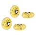 pistro 4 Pcs Wheels with Bearings for Skating Skateboard Spare Game - Yellow