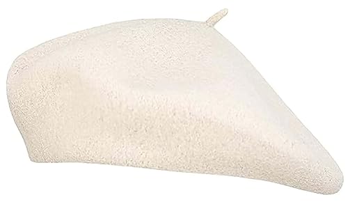 Kids French Beret Solid Color Cap - Classic Breathable Warm Hat Wool Felt Berets for Girls 3-7 Years4