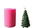 Homankit Silicone Christmas Pine Tree Candle Molds/Soap Molds/Baking Molds, Ideal Moulds for DIY Xmas Candle Making, Soap Making and Baking
