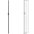 Railing Spindles (10-Pack) Hollow Single Knuckle Stair Balusters - Satin Black Iron Balusters 1/2" x 44" Tall - Stair Parts Metal Balusters