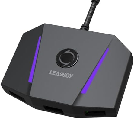 leadjoy VX2 AimBox Keyboard Mouse Adapter for PS4, Xbox One, Xbox Series X/S, MnK Converter for Playing FPS, RTS, R6, Apex Legends