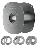 PAZLAM Vent Wall Thimble, Fits 2.36''-3.15'' Pipes, 4.7"-9.1" Adjustable Length, 304 Stainless Steel ，Heat & Rust Resistant, for Exhaust & Smoke Vent, Standard Gas Water Heater & Stoves