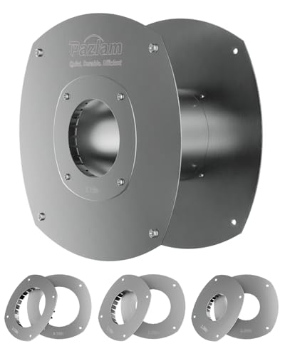 PAZLAM Stainless Steel Vent Wall Thimble for 2.36"–3.15" Gas Water Heater Exhaust Pipe, Retractable Length from 4.7" to 9.1", with Heat Resistant Gasket, 1mm 304 Steel, Laser Welded, Anti-Corrosion