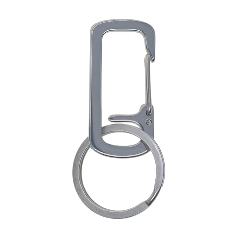 Porte-clés en acier inoxydable argenté pour suspendre vos clés au sac à dos