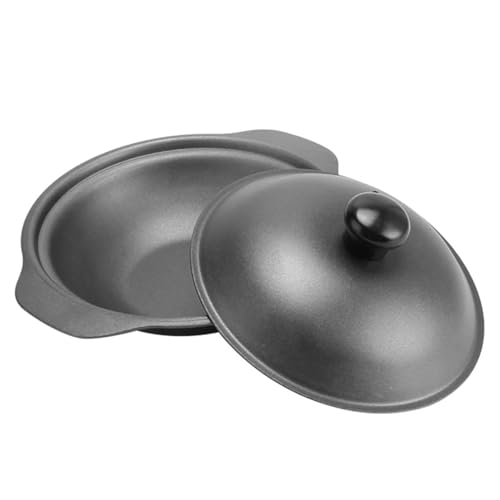 Casserole Dish Cast Iron Casserole Household Stockpot Rice Cooker Pan Non Stick Frying Pans(22X18X4.5CM)