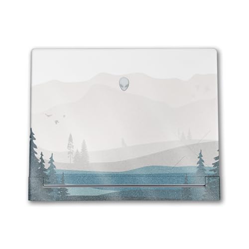 Image of Glossy Glitter Laptop Skin Compatible with Alienware X16 R2 (2024) - Tundra - Premium 3M Vinyl Protective Wrap Decal Cover - Easy to Apply | Crafted in The USA by MightySkins