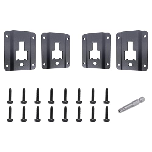 Mokort 4Pcs Truck Bed Tie Down Anchors Boxlink Plates Compatible with Ford F150 F250 F350 & Raptor 2015-2025 2026