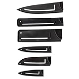 BESTYASH 6 Stück Teiliges Kunststoff Messerschutz Schutzhüllen für Küchenmesser aus Material...