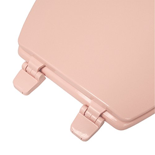 Deluxe Venetian Pink Wood Round Toilet Seat #TOP2