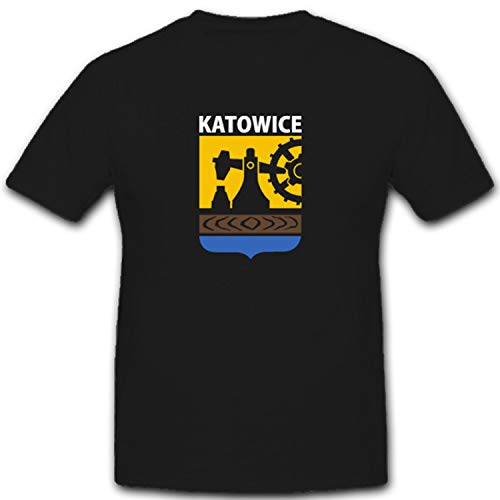 T-shirt noir Kattowitz 3956 capitale Silésie en taille XXXL