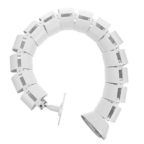 Lurrose Tubo Roscado Organizador De Cableado Oculto para Cables Canaleta De Cables Funda para Canalización Eléctrica Oficinas y Salas De Reuniones