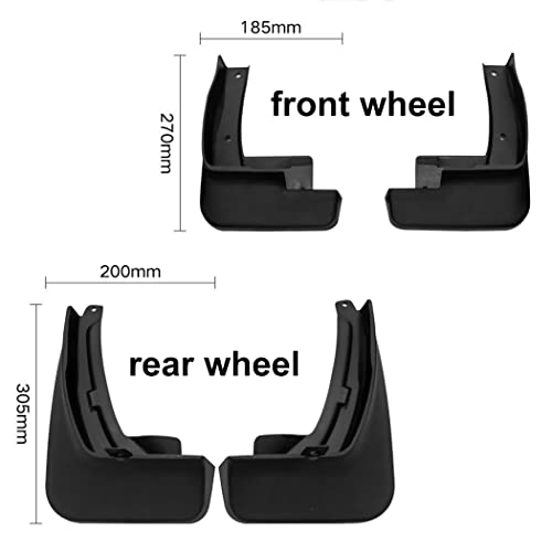 Garde-boue City Hatchback 2021 JONASC : kit de 4 protections avant et arrière avec vis - 3