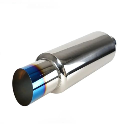 Silencieux échappement voiture réduction bruit embout inox 3"
