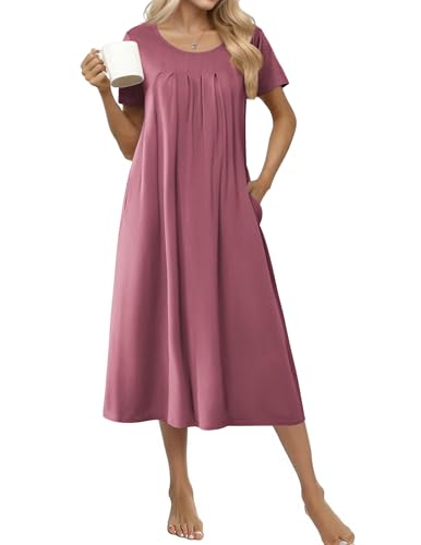 Ekouaer Cotton Nightgowns for Women Long House...