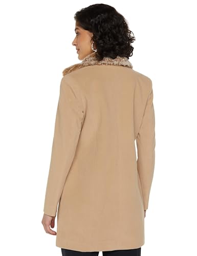 Image of Qube By Fort Collins Women's Knitted Hip Length Tweed Blazer - Stylish, Versatile, And Elegant For Office Or Casual Wear