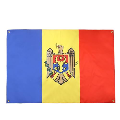 AZ FLAG Drapeau Moldavie 150x90 cm avec 4 oeillets, Pavillon Moldave pour balcon ou mur