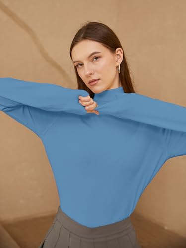 Image of SANGTREE Women's Turtleneck Sweaters Long Sleeve Pullover Tops | Breathable and Lightweight Fall Winter Fashion Outfit.Perfect for Daily,Office,Vacations,Holiday,Family Gatherings Etc.