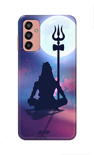 Image of Printed Hard Back Cover Case for Samsung Galaxy M13 4G Back Cover (Lord Shiva) -702