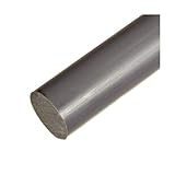 0.750 (3/4 inch) x 30 inches PVC Plastic Round Rod Gray Type 1 Durable Plastic Engineering Projects Workshop Fabrication Metal Restoration Industrial-Grade Metal