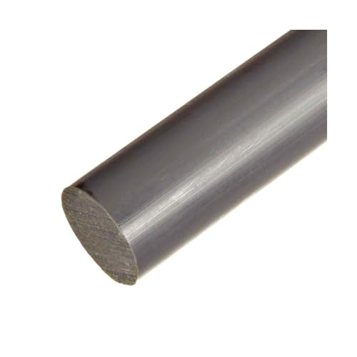 1.250 (1-1/4 inch) x 36 inches PVC Plastic Round Rod Gray Type 1 Durable Plastic Engineering Projects Workshop Fabrication Metal Restoration Industrial-Grade Metal
