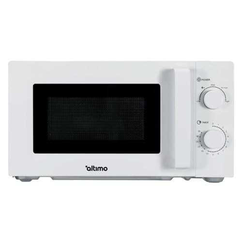 Altimo 700W 20L White Microwave Oven, 5 Cooking Power Levels, Quick Defrost Function, Manual Kitchen Timer MMW701W