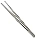Scientific Stainless Steel General Application Lab Forceps with Straight Broad Strong Tips (6 in. (152 mm))
