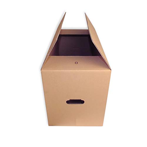 Pack 60 cajas de Cartón simple. - 630x300x350mm - Caja para envío, mudanza y almacenaje - Ultraresistentes