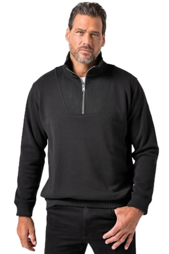 Pull en molleton col zippé JP 1880 pour homme fort du L au 8XL