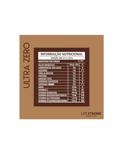 Energético Life Strong Energy Drink - 24 unidades - Ultra Zero - Coffee Edição Especial