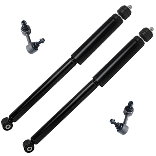 Image of Detroit Axle - Rear 4pc Shock Absorbers Kit for 2013 Honda Fit, 2 Shock Absorbers 2 Sway Bar Links Replacement