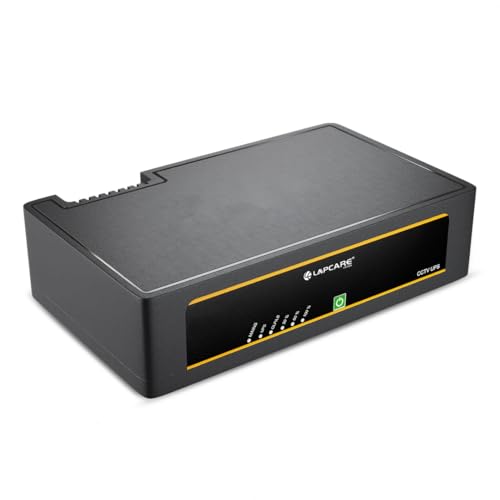 Image of Lapcare Cube IX CCTV UPS with Lithium-ion Battery | 5.2Ah Backup | Auto Switch Over | DC12V Output | Deep Discharge | Supports 6 CCTV Cameras | Compact and Portable | Made in India