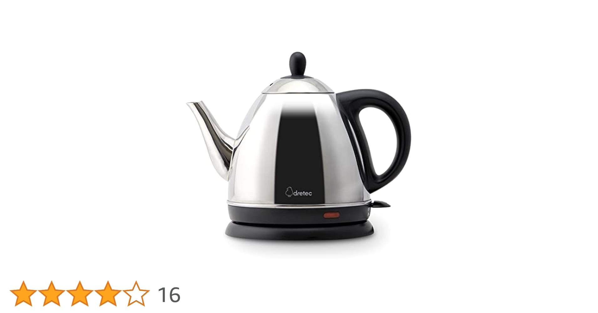 Amazon | ドリテック ステンレスケトル「ケララ」0.8L シルバー