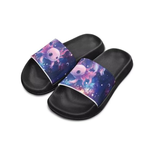 Image of Unisex Slides for Girls Boys Comfortable Slippers Slides Non-slip Shower Shoes House Fashion Thick for Indoor & Outdoor Gifts