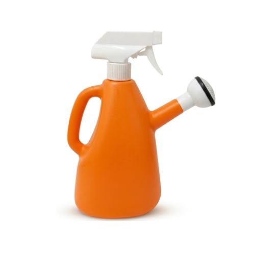 Image of Urban Upvan Watering and Spray Dual-Use Watering Can 1L | Garden Watering Sprayer Bottle with Adjustable Nozzle | Indoor Outdoor Plant Watering Tool for Home, Balcony & Garden (Orange)