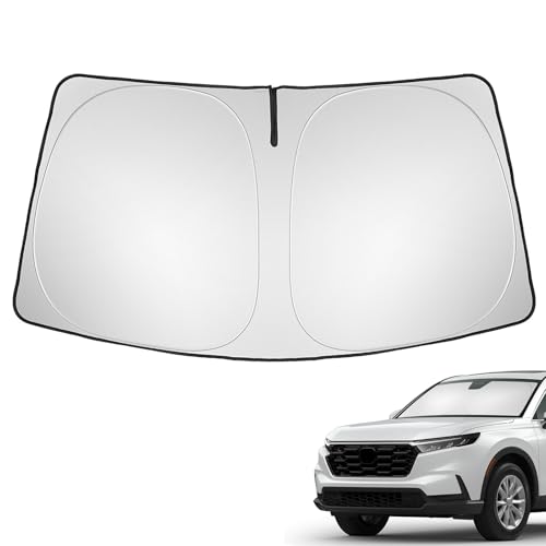 Bercicci Upgraded Windshield Sunshade for Honda 2023-2026 CRV Foldable Accessories Folding Sun Shade Windshield Heat UV Rays Visor Protection