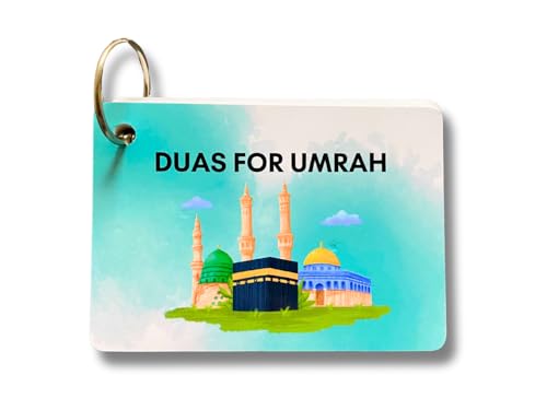 Tarjetas Umrah Dua, guía paso a paso Umrah Duas, regalo de Umrah, oraciones y súplicas, tarjetas flash Umrah